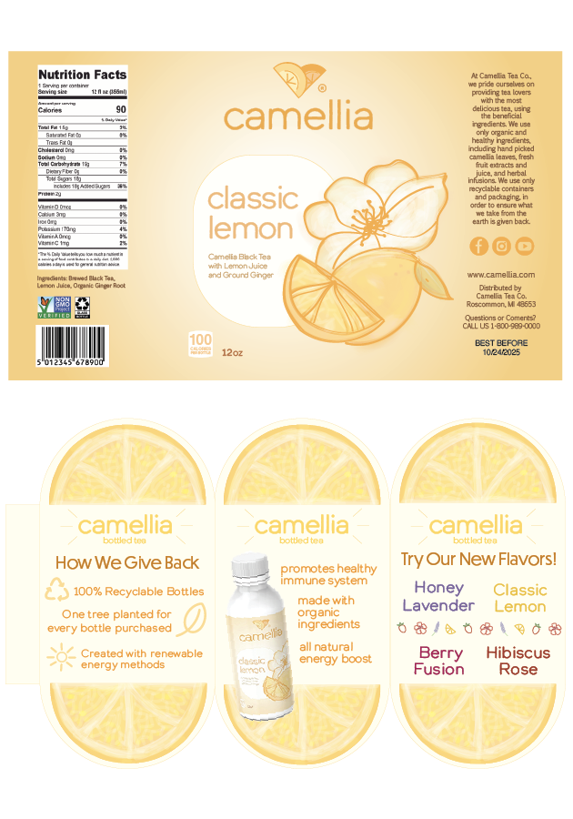 Camellia Bottle Label and Branding